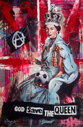 Punk Queen by Zinsky - Original Painting on Stretched Canvas sized 32x48 inches. Available from Whitewall Galleries